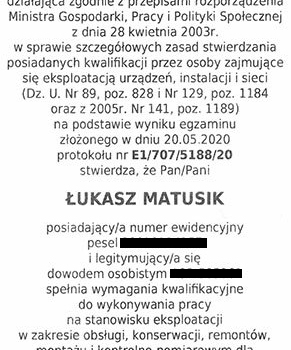 uprawnienia